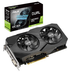 ASUS 华硕 DUAL-GeForce GTX 1660 Super-O6G-EVO 显卡 6GB 黑色