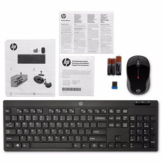惠普（HP）无线键盘鼠标套装200 笔记本电脑台式机办公键鼠套装 黑色