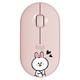  logitech 罗技 Pebble LINE FRIENDS 2.4G蓝牙 双模无线鼠标 1000DPI 可妮兔　