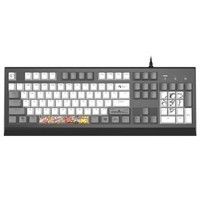 DOUYU.COM 斗鱼 DKM170 104键 有线机械键盘 灰白色 国产青轴 单光