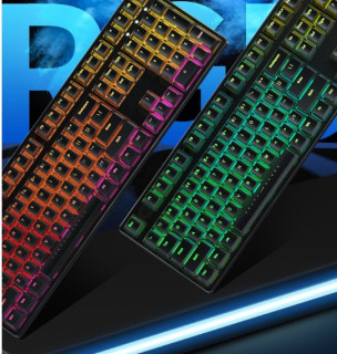 ikbc f410 108键 焕彩机械键盘 有线键盘 游戏键盘 rgb背光 cherry轴