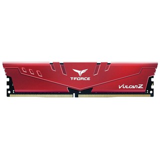 Team 十铨 火神系列 DDR4 3200MHz 台式机内存 马甲条 红色 16GB