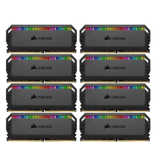 USCORSAIR 美商海盗船 统治者系列 DDR4 3200MHz RGB 台式机内存 灯条 黑色 128GB 16GB*8 CMT128GX4M8C3200C16