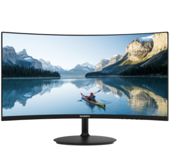 skyworth创维24c1236英寸va显示器1080p1500r99srgb