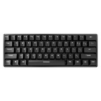 iQunix F60S 机械键盘 无线蓝牙键盘 办公键盘 CNC铝合金外壳61键Cherry轴RGB背光键盘 黑色 红轴