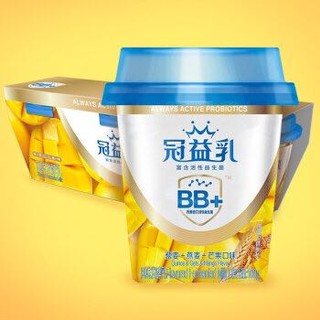 蒙牛 冠益乳 BB12 芒果+燕麦+藜麦低温酸牛奶 100g*3盒 *18件