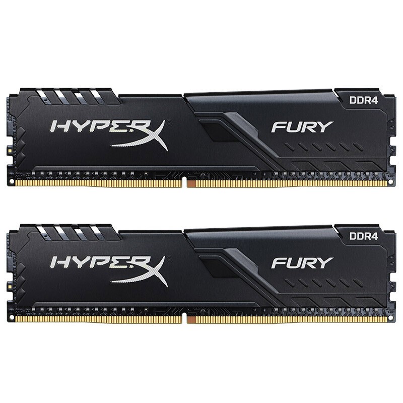 Kingston 金士顿 FURY Beast野兽系列 DDR4 3200MHz 台式机内存 马甲条 黑色 32GB 16GB*2 HX432C16FB3K2/32