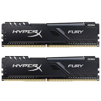 HYPER Fury雷电系列 DDR4 3200MHz 黑色 台式机内存 32GB 16GBx2 HX432C16FB3K2/32
