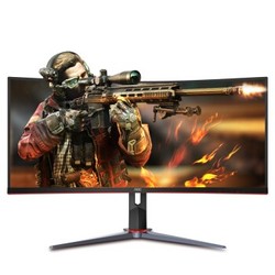 AOC CU34G2X 34英寸 VA显示器（144Hz、1ms、119%sRGB、1500R、HDR10）