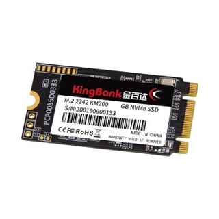 KINGBANK 金百达 KM200 NVMe M.2 固态硬盘 256GB (PCI-E3.0)