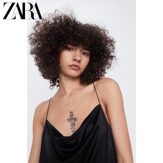 ZARA  05644421800 女装丝缎质感连衣裙