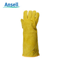 安思尔43-216牛皮电焊隔热防高温防溅耐磨防切割柔软劳保防护手套