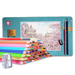 SAKURA 樱花 36色水溶性彩色铅笔铁盒套装 *2件