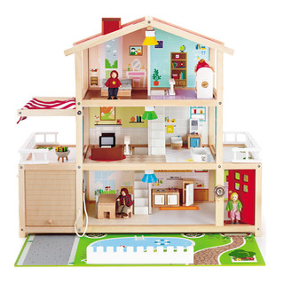 Hape 我的豪华别墅过家家模型儿童仿真小房子玩具小屋娃娃屋男女孩