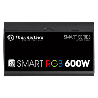 Thermaltake 曜越 SMART RGB 600 白牌（80%）非模组ATX电源 600W