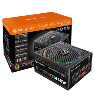 Tt（Thermaltake）额定850W TPG RGB 850W 台式机电脑主机机箱电源（联动主板/80PLUS金牌/全模/全日系电容）