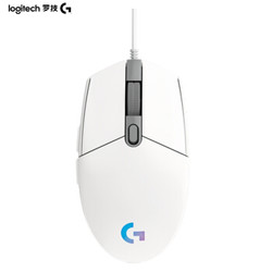 Logitech 罗技 G102 第二代 LIGHTSYNC 鼠标 白色