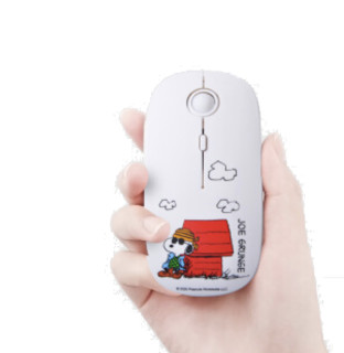 史努比 SNOOPY BM05 无线鼠标 静音鼠标 无线游戏鼠标 办公鼠标  超薄可爱 snoopy 笔记本鼠标 （白色）