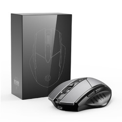 inphic 英菲克 PM6 无线鼠标可充电人体工学办公便携轻音笔记本电脑台式游戏通用2.4g 铁灰色