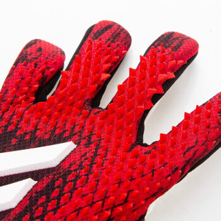 Adidas阿迪达斯守门员手套 成人儿童比赛训练手套专业足球门将手套 FH7297 【黑红】新款 7号