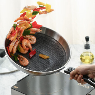 COOKER KING 炊大皇 CG32XQ 小巧不粘多层钢炒锅 32cm