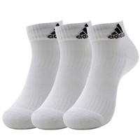 adidas 阿迪达斯 中性运动袜 AA2285 白色 M 三只装