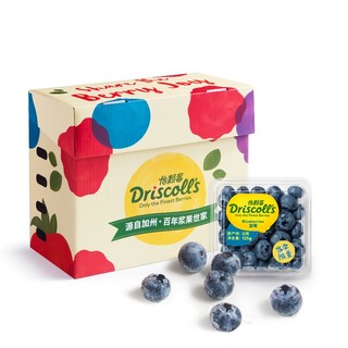 Driscoll's云南蓝莓Jumbo超大果18mm+ 原箱12盒礼盒装 125g/盒