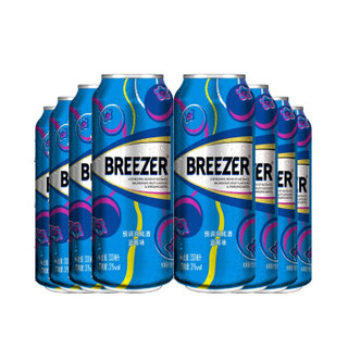 冰锐（Breezer）洋酒 3°朗姆预调鸡尾酒 蓝莓味8连包套装系列 330ml*8