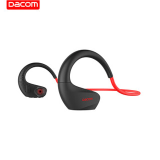Dacom Athlete  运动蓝牙耳机跑步IPX6防水CSR手机HiFi音乐双耳无线入耳头戴式 适用于苹果华为小米等 黑红