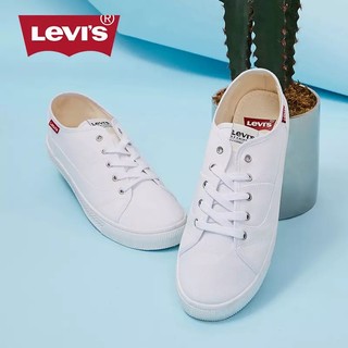 限尺码：Levi's 李维斯 低帮休闲帆小白鞋
