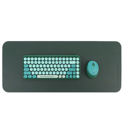 RANTOPAD 镭拓 RF100 圆点无线键鼠套装  墨绿色（键盘+鼠标+鼠标垫）