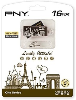 PNY Lovely Attache(City) 系列 Paris USB2.0内存UFDPPRB-16G 16GB