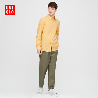 男装 法国麻衬衫(长袖) 427455 优衣库UNIQLO