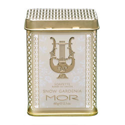 MOR 玲珑奢华覆雪栀子花铁盒香氛精油皂 60g