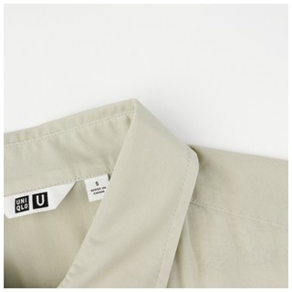 UNIQLO 优衣库 女士纯棉纽扣衬衫425648 黑色 S