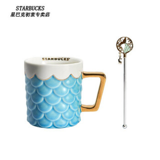 STARBUCKS 星巴克 马克杯 340ml 蓝色 鱼鳞款