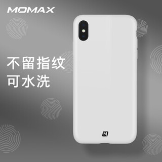 摩米士（MOMAX）iPhonexs手机壳 苹果XS液态硅胶软壳防摔保护套 5.8英寸 白色