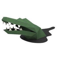 hymoriginals H1-TWC01 LAB#3 （鳄鱼）趣味DIY纸喇叭折纸创意音响 无线益智玩具手工礼品 蓝牙音响