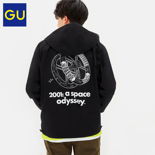 GU 极优 2001太空漫游合作系列男士连帽拉链长袖夹克324693 亮橙色M