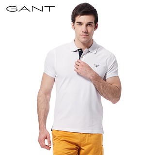 GANT 甘特 252105 男士纯色polo短袖T 恤