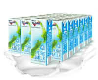 新西兰进口纽仕兰3.5g乳蛋白部分脱脂纯牛奶250ml*24整箱学生早餐 *2件