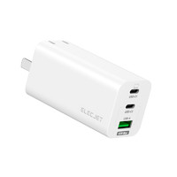 ELECJET 电友 X21 手机充电器 Type-C USB-A 65W快充 白色