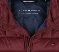 TOMMY HILFIGER 汤米·希尔费格 男士纯色拉链立领长袖羽绒服155AN231 大红L