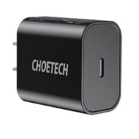 CHOETECH 迪奥科 Q5004-CN-CLBK 手机充电器 18W 黑色 + IP0039 Lighting数据线 黑色 套装