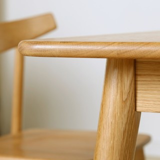 chcosy 初海 白橡木系列 全实木餐桌 1.2m 原木色