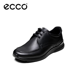 ECCO爱步休闲皮鞋男士 春季鞋子男潮鞋系带低帮鞋男鞋 欧文511574