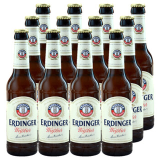德国原装进口啤酒艾丁格ERDINGER系列啤酒 精酵型白啤330ml*12瓶
