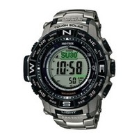 历史低价、银联专享：CASIO 卡西欧 PRW-3500T-7CR 男款登山腕表