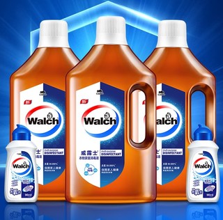 Walch 威露士 多用途消毒液1L*2 + 手洗洗衣液90ml*2