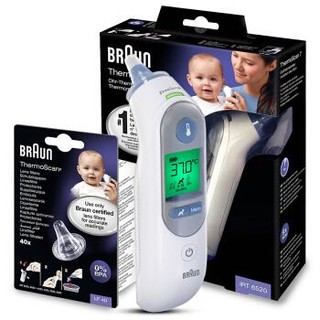 BRAUN 博朗 RT6520WE 宝宝电子耳温计+专用耳温套40个